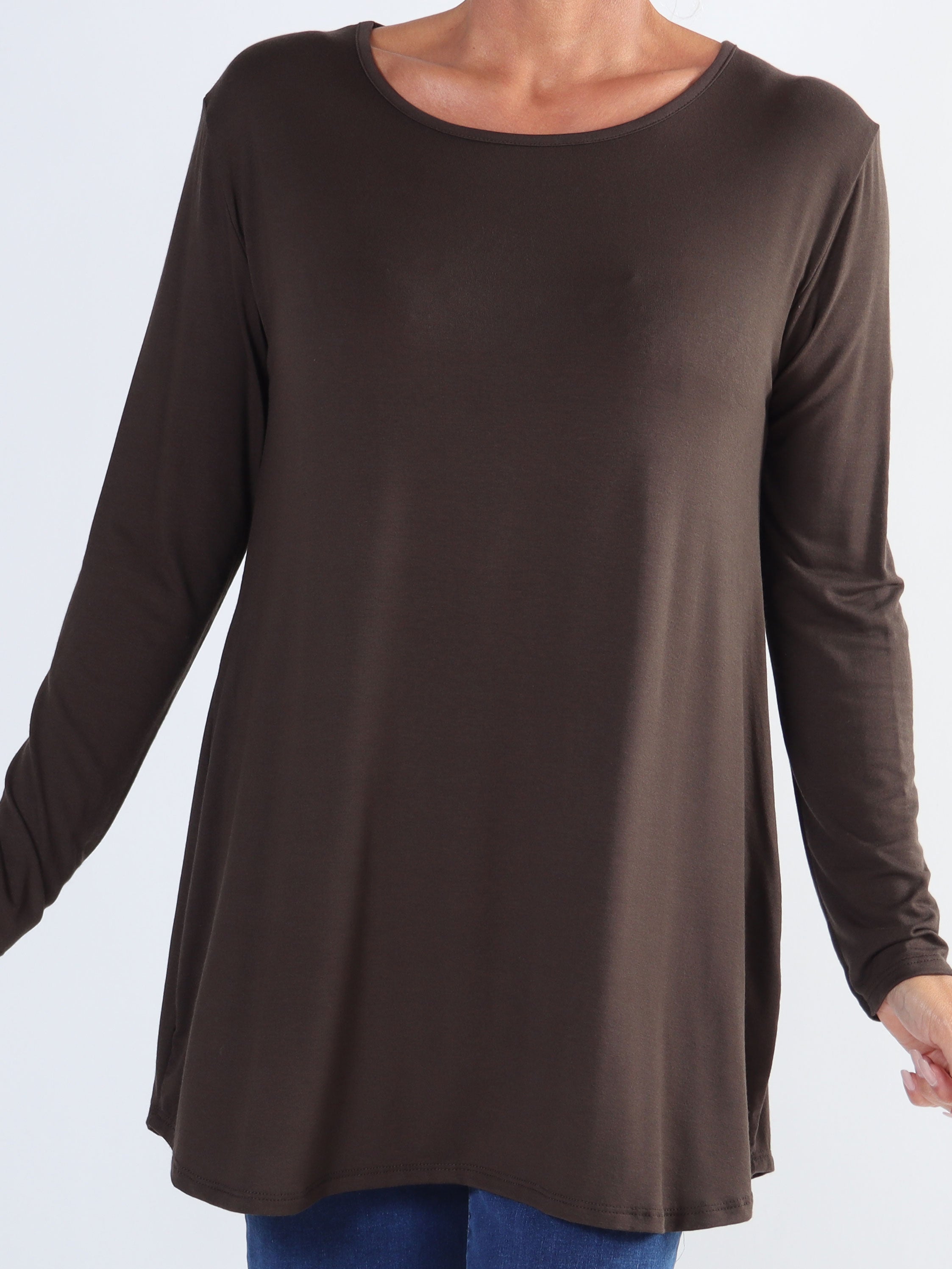 Otine - Langærmet basisbluse